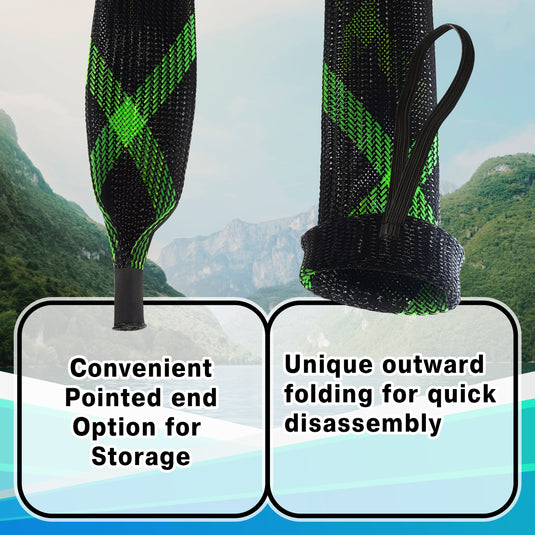 Reaction Tackle Fishing Rod Cover / Rod Sleeve / Rod Sock (2-Pack)