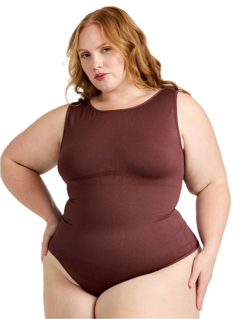 Load image into Gallery viewer, Round Neck Thong Bodysuit
