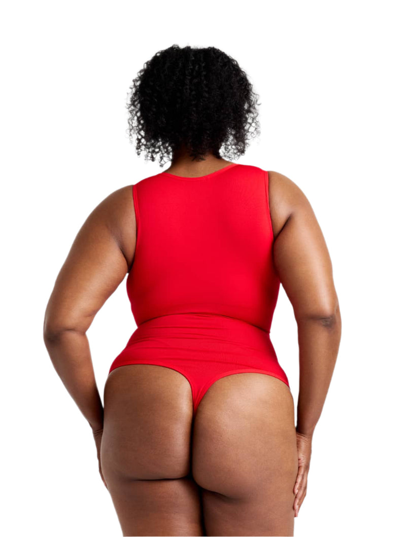 Load image into Gallery viewer, Round Neck Thong Bodysuit
