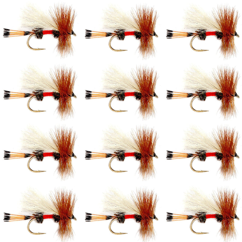 Load image into Gallery viewer, Royal Trude Classic Hair Wing Dry Fly - 1 Dozen Flies Hook Size 10
