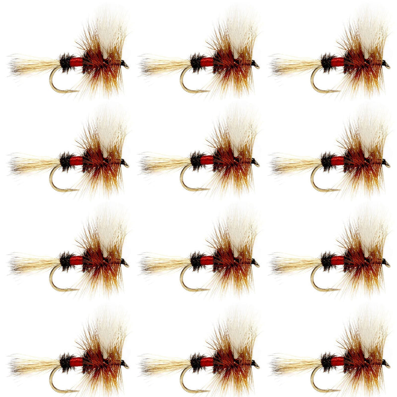 Load image into Gallery viewer, Royal Wulff Classic Trout Dry Fly Fishing Fly -12 Flies Size 14
