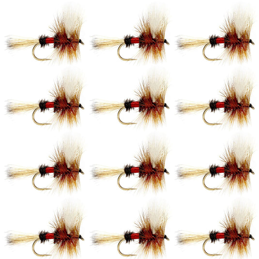 Royal Wulff Classic Trout Dry Fly Fishing Flies - 12 Flies Size 10