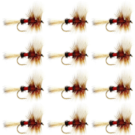 Royal Wulff Classic Trout Dry Fly Fishing Flies - 12 Flies Size 16