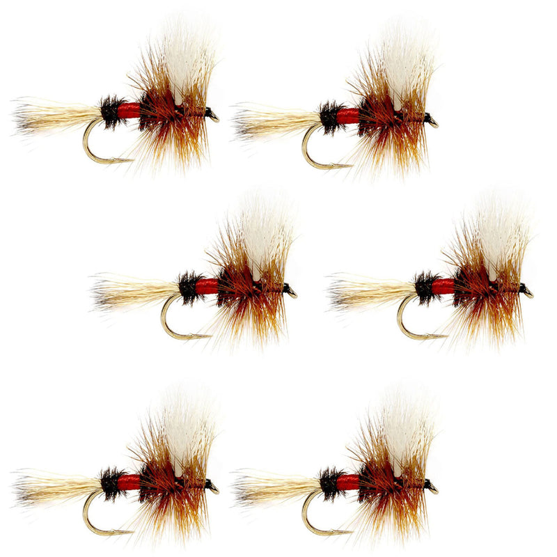 Load image into Gallery viewer, Royal Wulff Classic Trout Dry Fly Fishing Flies - Set of 6 Flies Size 16
