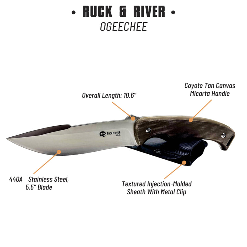 Load image into Gallery viewer, Ruck &amp; River Ogeechee Fixed Blade Knife
