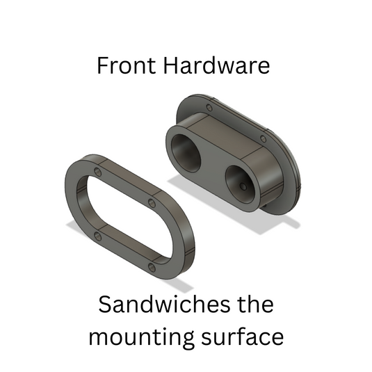 Dual Flush Mount for Intercom Cables – Rugged Radios and PCI Compatible