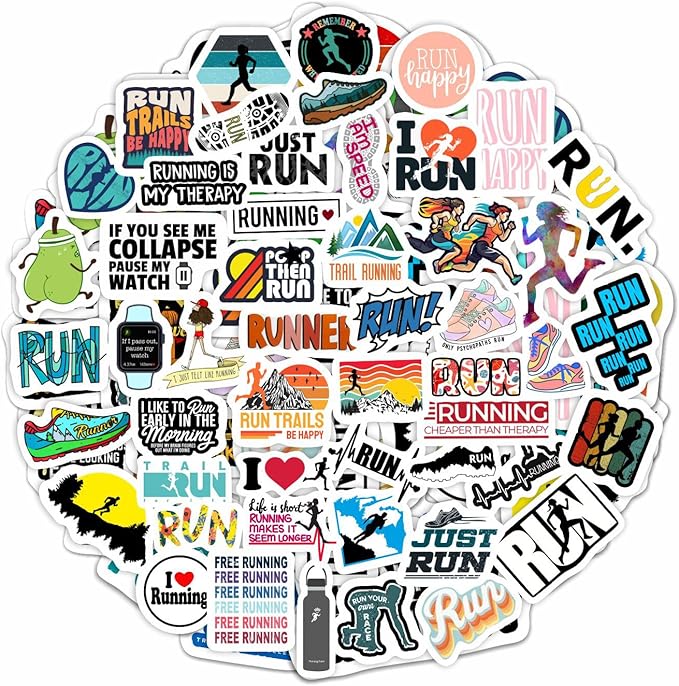 Load image into Gallery viewer, 90 Running Stickers Collection

