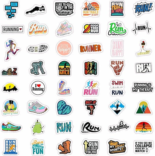 90 Running Stickers Collection