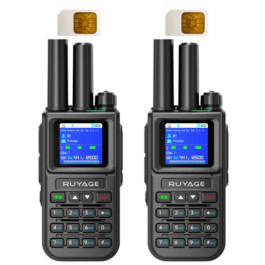 Ruyage X50 Dual Mode Long Range Radio Analog + 4G LTE PTT Walkie Talkie