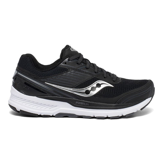 Women's Saucony Echelon 8, Black/White, 5.5 D Wide - Skoutley Outdoors LLC
