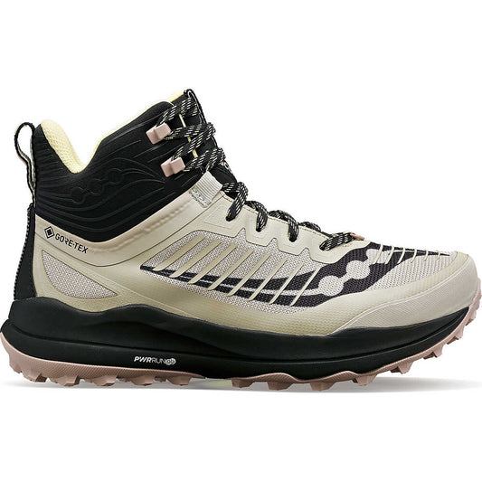 Women's Saucony Ultra Ridge GTX, Dust/Black, 9 B Medium - Skoutley Outdoors LLC