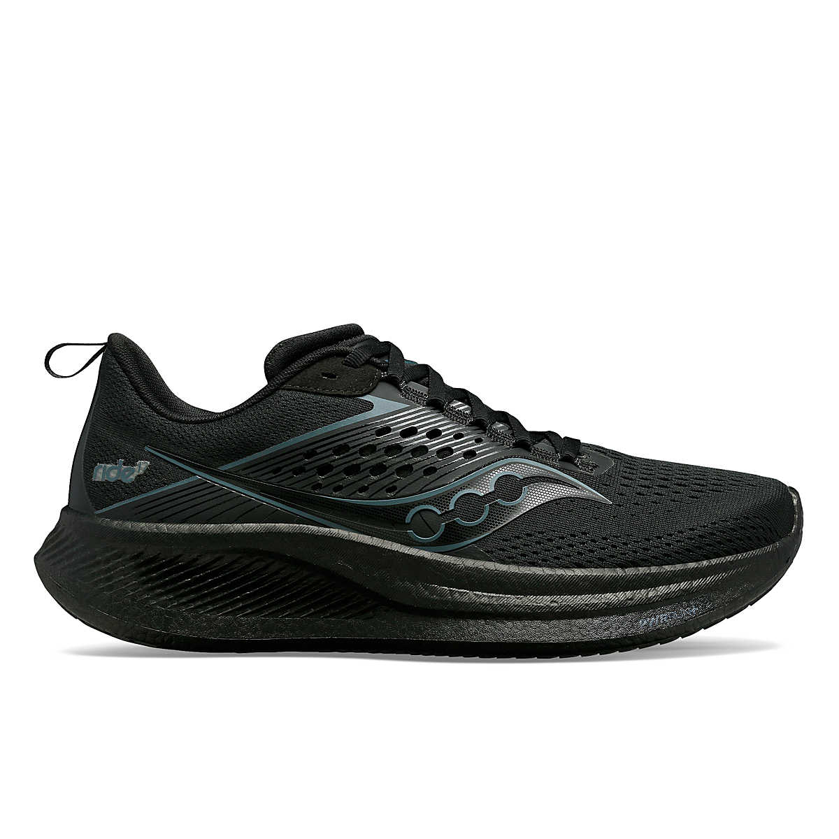 Women's Saucony Ride 17, Triple Black, 10.5 B Medium - Skoutley Outdoors LLC