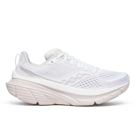 Women's Saucony Guide 17, White/Moon, 10.5 B Medium - Skoutley Outdoors LLC
