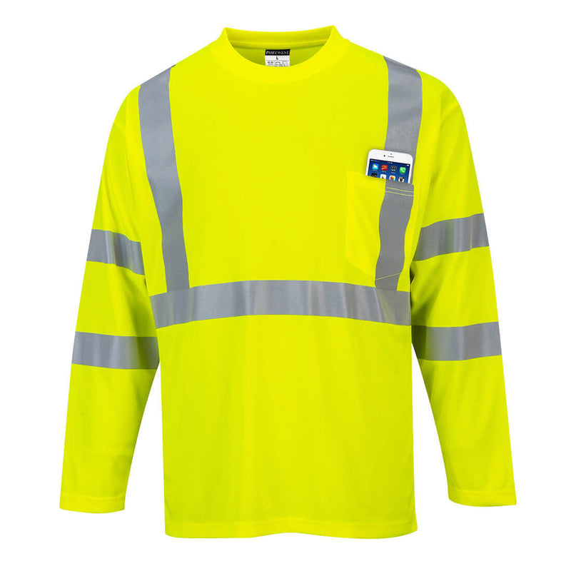Load image into Gallery viewer, Hi Vis Pocket Long Sleeve Reflective
