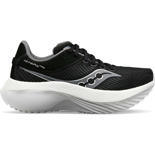 Men's Saucony Kinvara Pro, Black/White, 14 D Medium - Skoutley Outdoors LLC