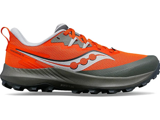 Men's Saucony Peregrine 14, Pepper/Bough, 8 D Medium - Skoutley Outdoors LLC