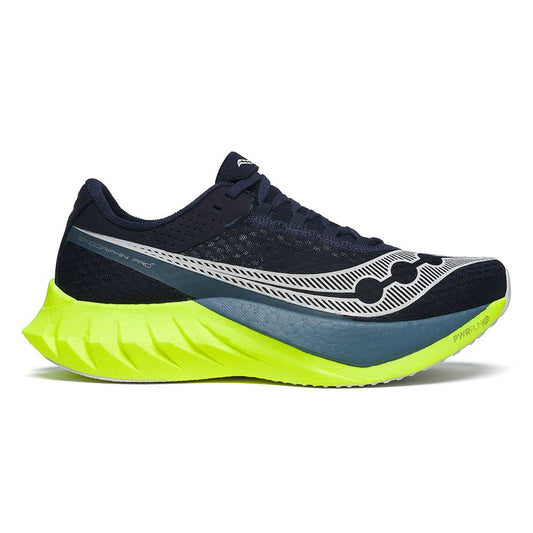 Men's Saucony Endorphin Pro 4, Navy/Citron, 13 D Medium - Skoutley Outdoors LLC
