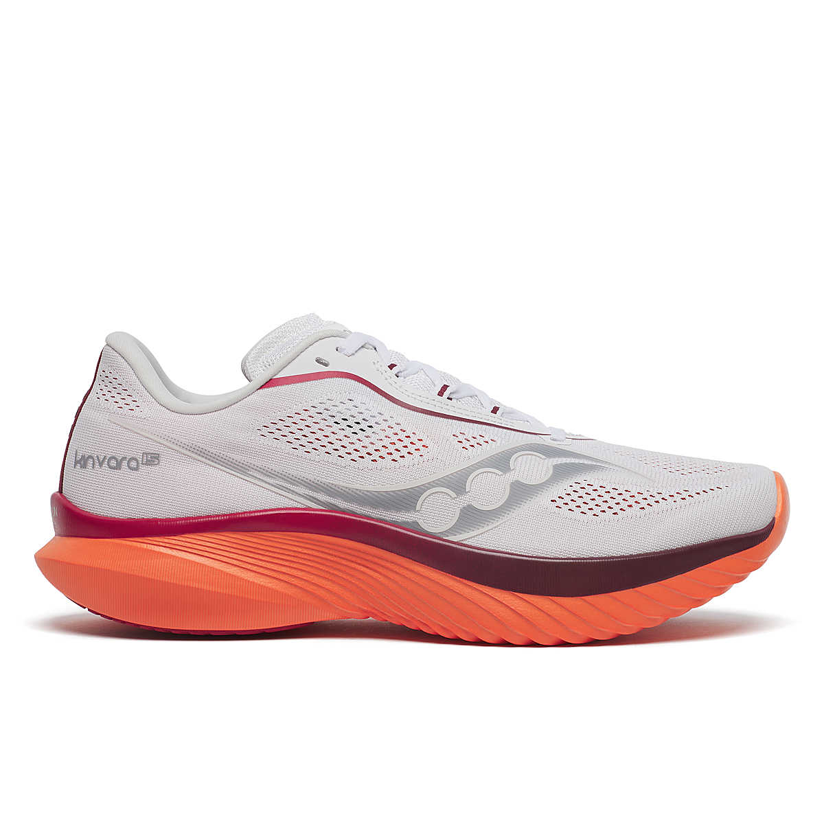 Men's Saucony Kinvara 15, White/Pepper, 8.5 D Medium - Skoutley Outdoors LLC
