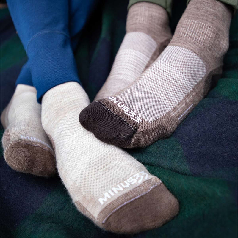 Load image into Gallery viewer, Microweight Cushion - Mini Crew Wool Socks Mountain Heritage

