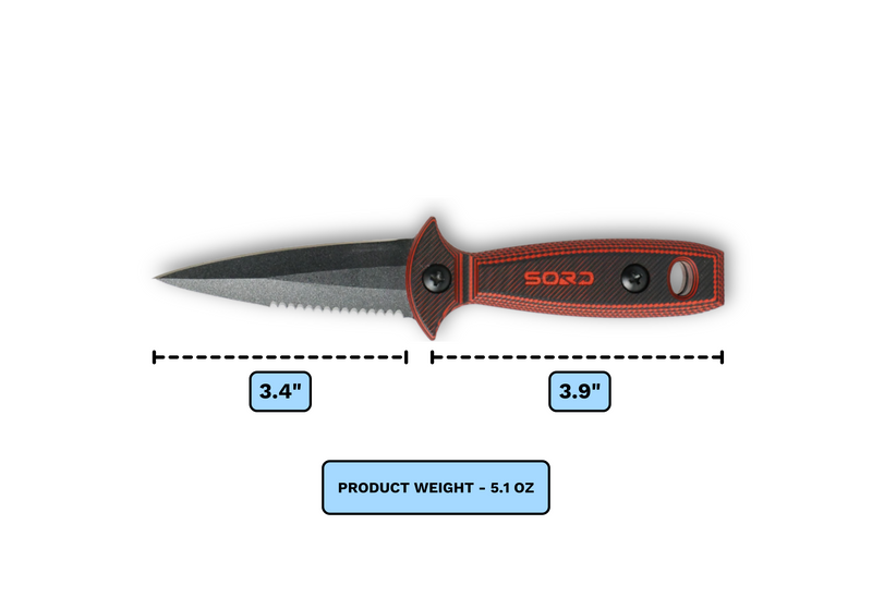 Load image into Gallery viewer, 4" FREEDIVING KNIFE
