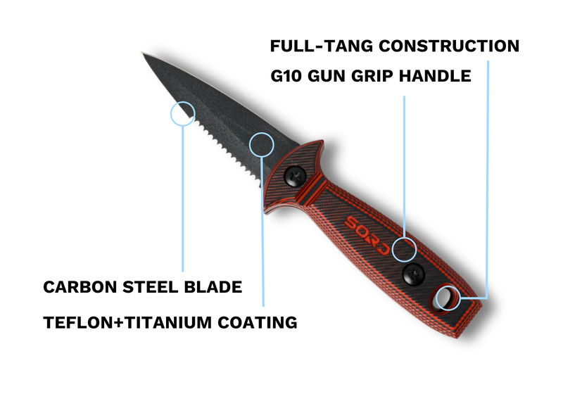 Load image into Gallery viewer, 4" FREEDIVING KNIFE
