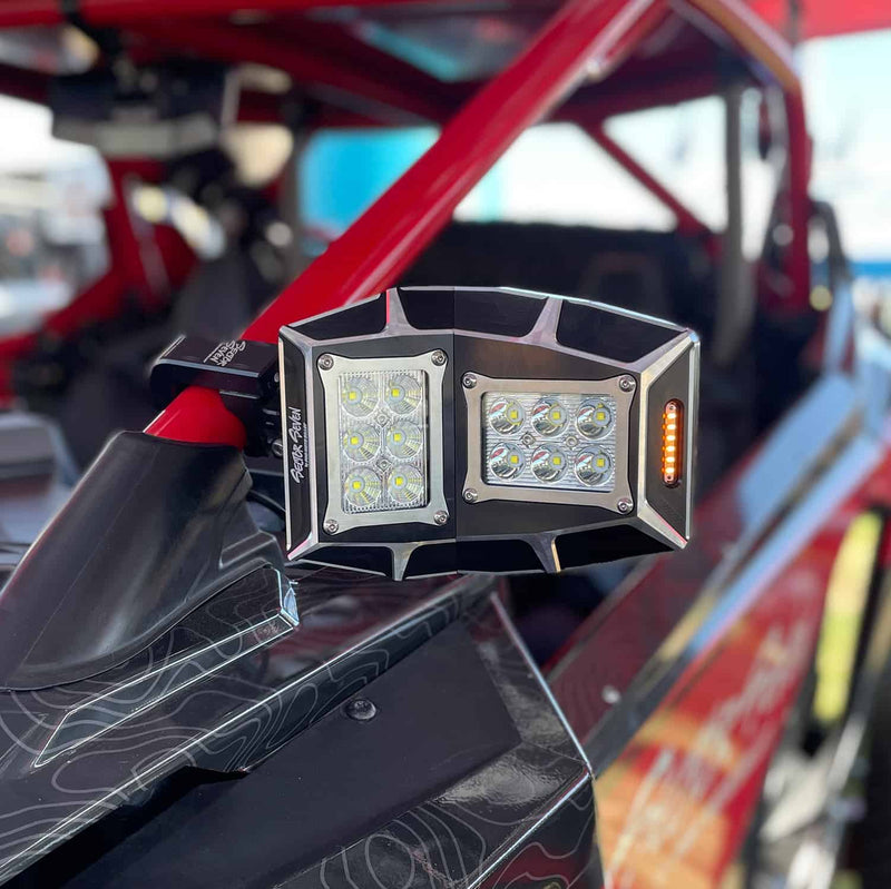 Load image into Gallery viewer, Sector Seven Sawtooth LED Light Mirrors With Turn Signal
