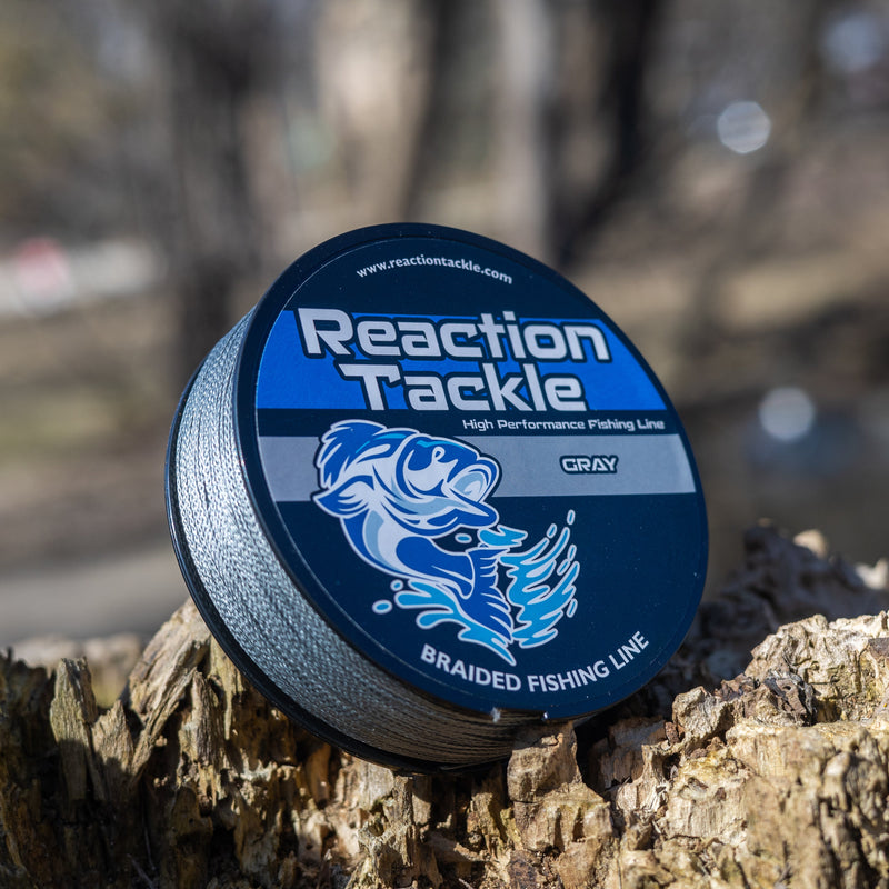 Load image into Gallery viewer, Reaction Tackle Braided Fishing Line - Gray
