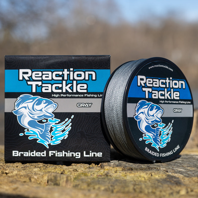 Load image into Gallery viewer, Reaction Tackle Braided Fishing Line - Gray
