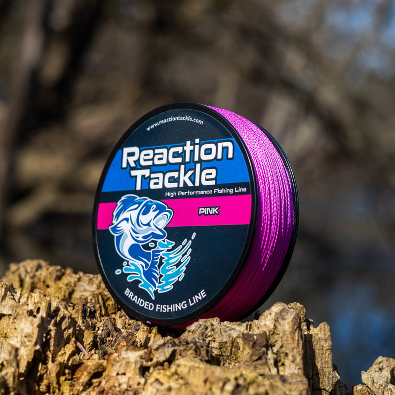 Load image into Gallery viewer, Reaction Tackle Braided Fishing Line - Pink
