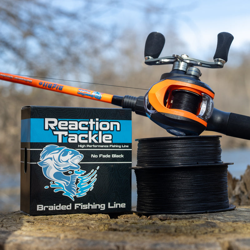 Load image into Gallery viewer, Reaction Tackle Braided Fishing Line - NO FADE Black
