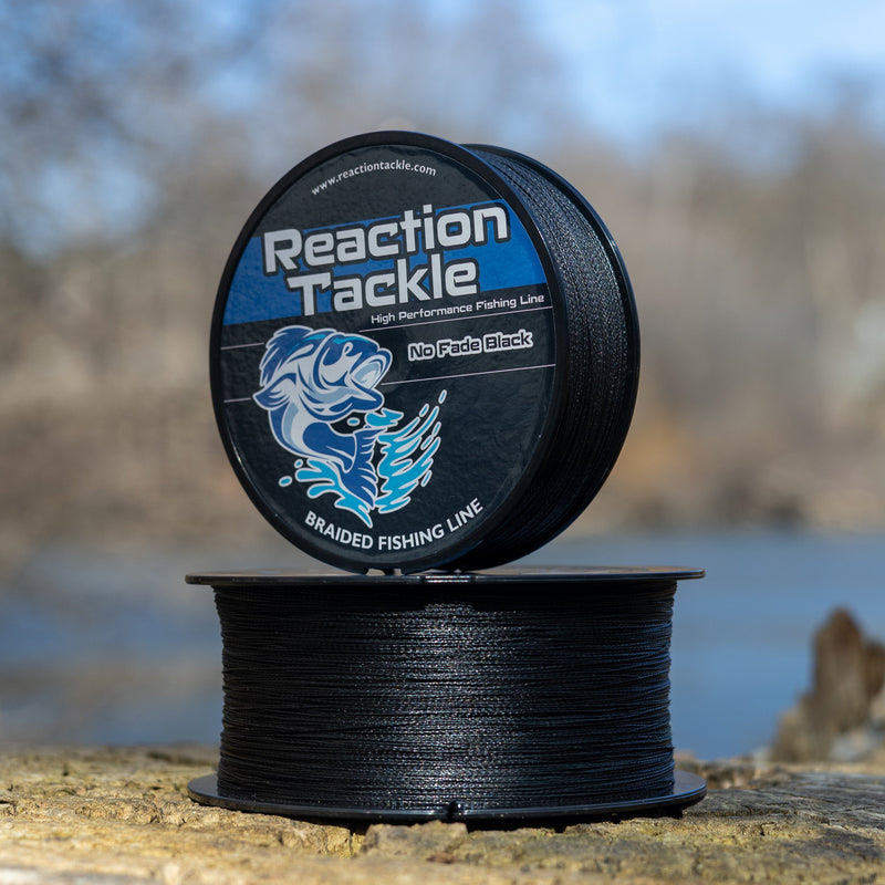 Load image into Gallery viewer, Reaction Tackle Braided Fishing Line - NO FADE Black
