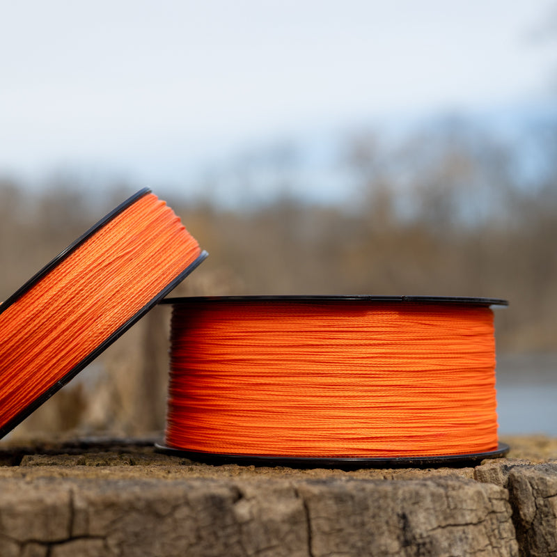 Load image into Gallery viewer, Reaction Tackle Braided Fishing Line - Hi-Vis Orange

