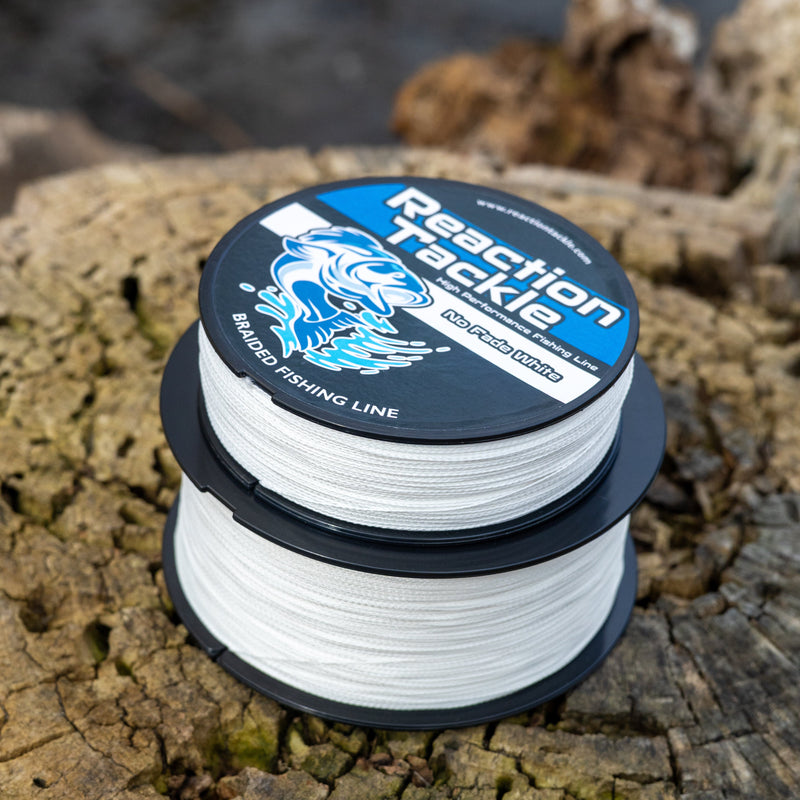 Load image into Gallery viewer, Reaction Tackle Braided Fishing Line - White
