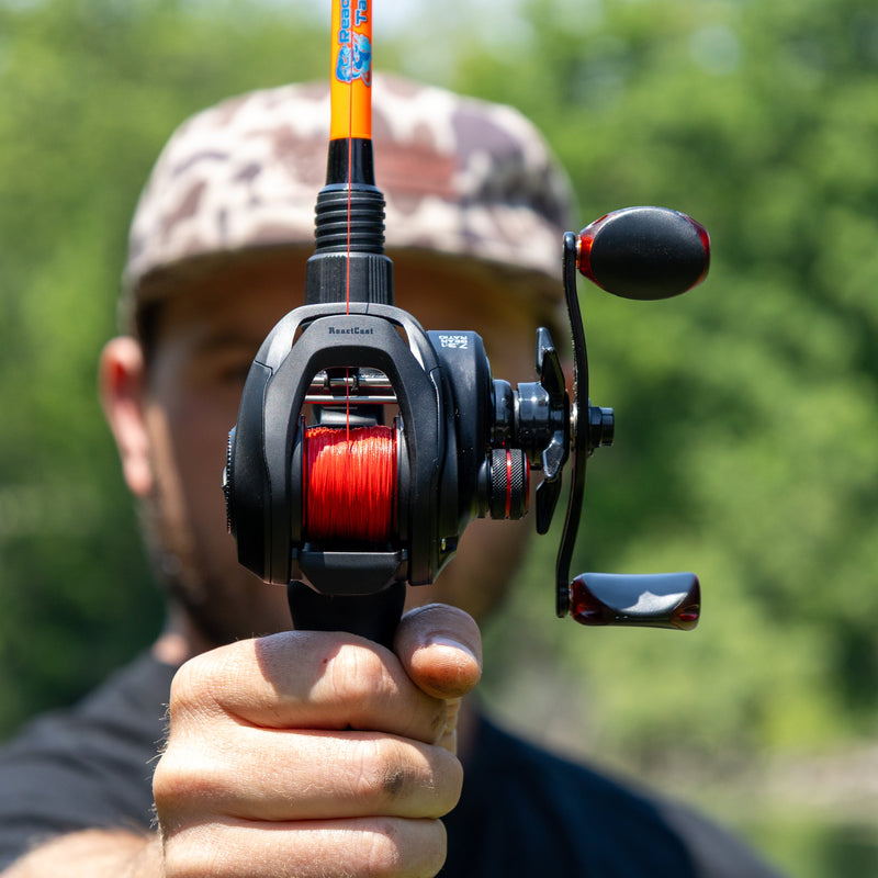 Load image into Gallery viewer, Reaction Tackle X8 Braided Fishing Line - NO FADE Red 8 Strand
