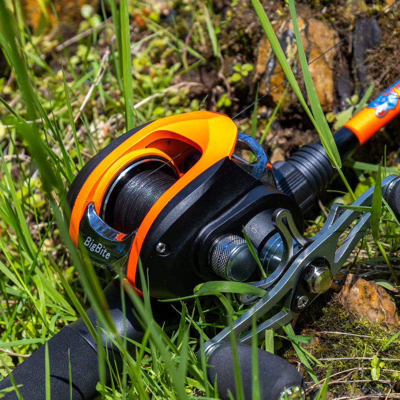 Load image into Gallery viewer, Reaction Tackle Fishing Rod and Baitcasting Reel Combo - Big Bite
