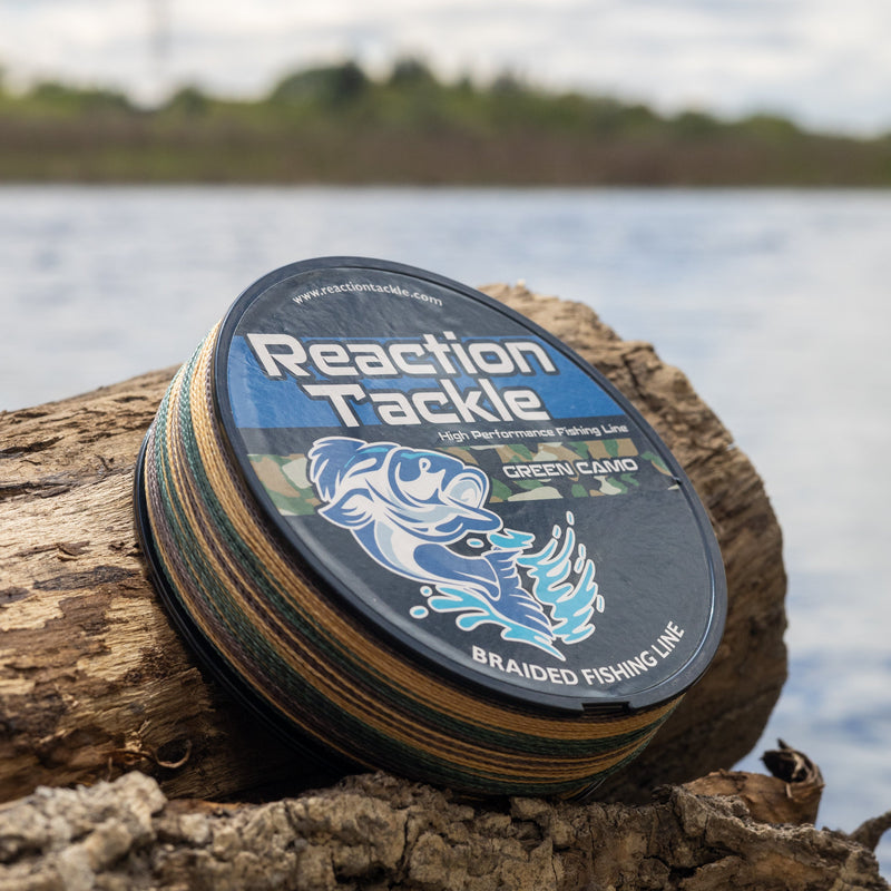 Load image into Gallery viewer, Reaction Tackle Braided Fishing Line - Green Camo
