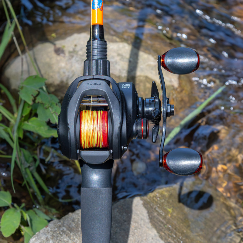 Load image into Gallery viewer, Reaction Tackle Braided Fishing Line - Fire Camo
