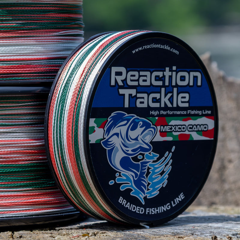 Load image into Gallery viewer, Reaction Tackle Braided Fishing Line - Mexico Camo
