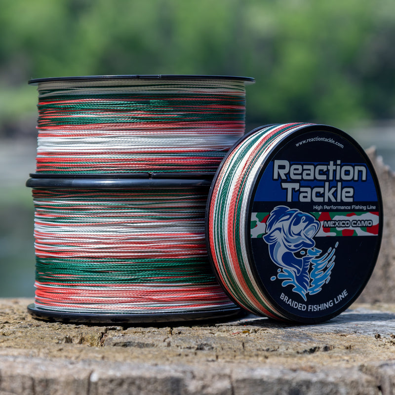 Load image into Gallery viewer, Reaction Tackle Braided Fishing Line - Mexico Camo
