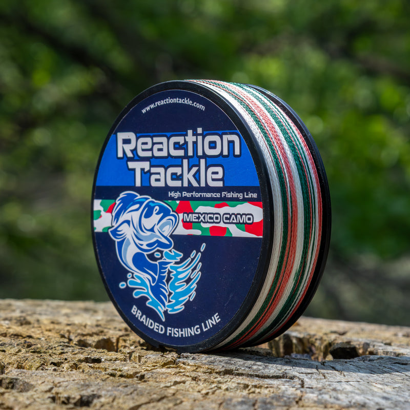 Load image into Gallery viewer, Reaction Tackle Braided Fishing Line - Mexico Camo
