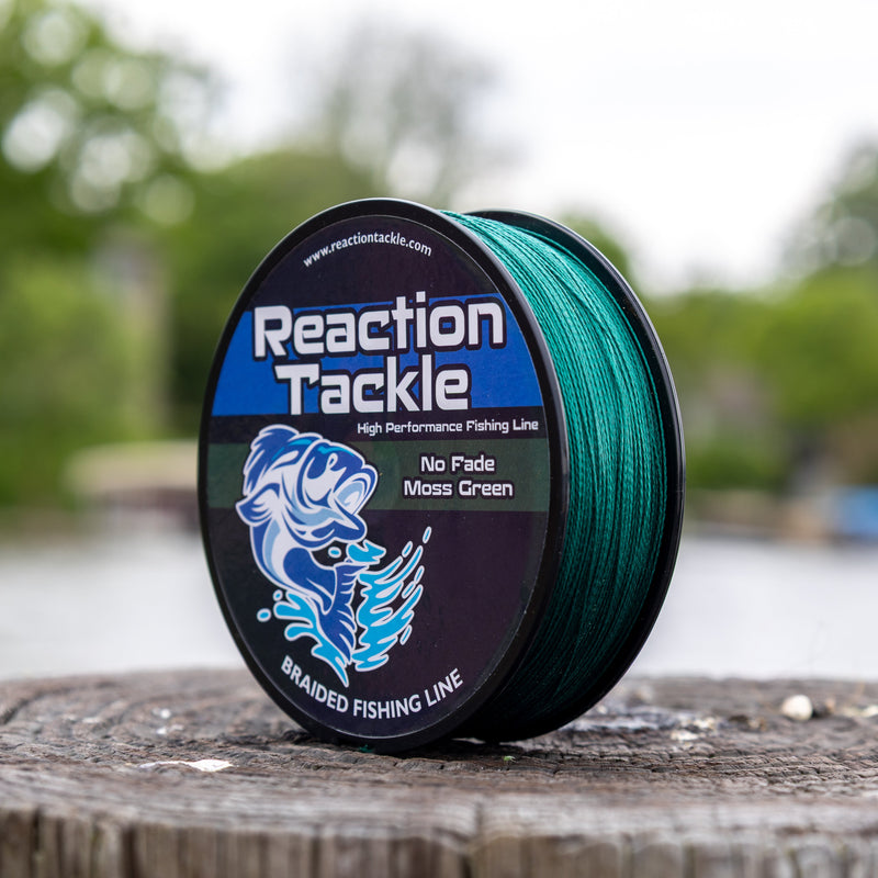 Load image into Gallery viewer, Reaction Tackle Braided Fishing Line - NO FADE Moss Green
