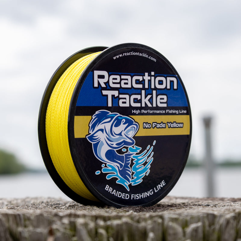 Load image into Gallery viewer, Reaction Tackle Braided Fishing Line - NO FADE Yellow
