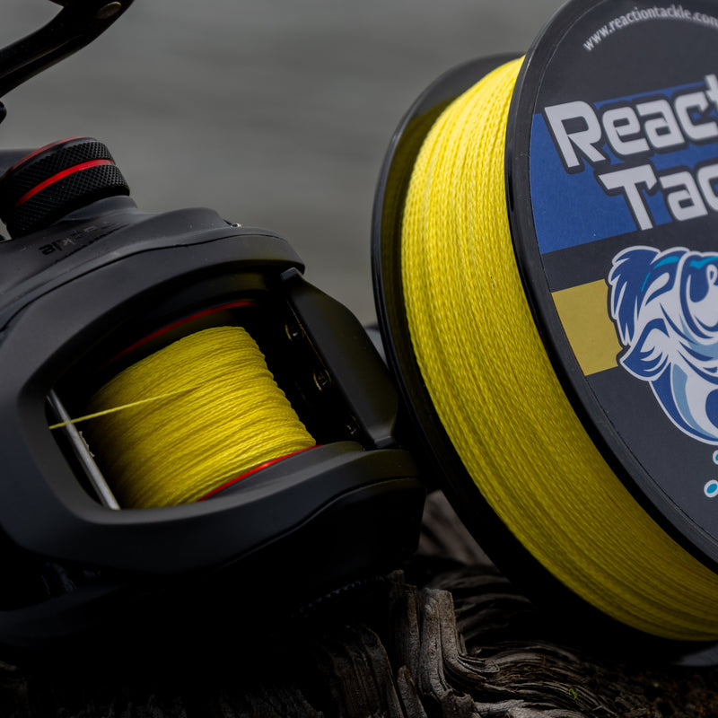 Load image into Gallery viewer, Reaction Tackle Braided Fishing Line - NO FADE Yellow
