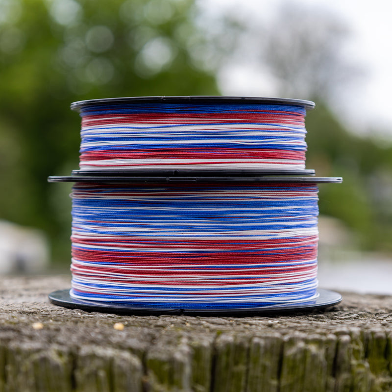 Load image into Gallery viewer, Reaction Tackle X8 Braided Fishing Line - USA Camo 8 Strand
