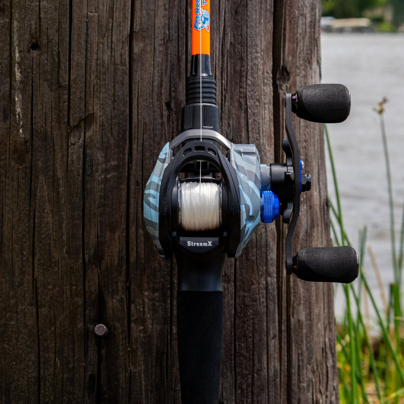Load image into Gallery viewer, Reaction Tackle Baitcasting Fishing Reel- StreamX Edition- 7.5:1 Gear Ratio
