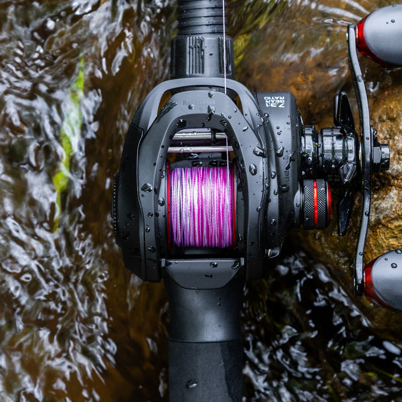 Load image into Gallery viewer, Reaction Tackle Braided Fishing Line - Pink Camo
