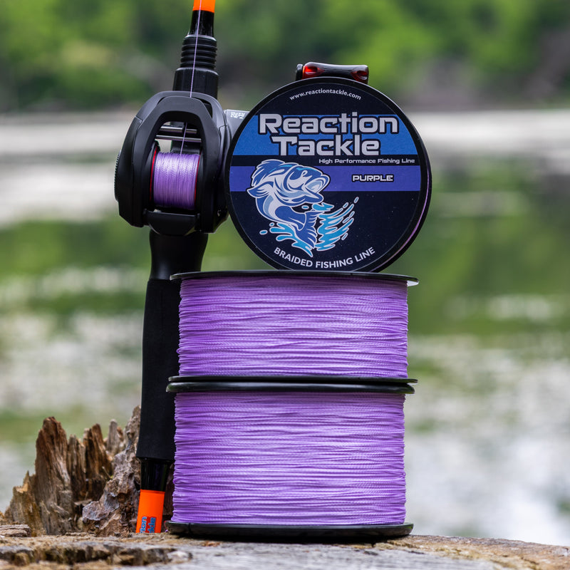 Load image into Gallery viewer, Reaction Tackle Braided Fishing Line - Purple
