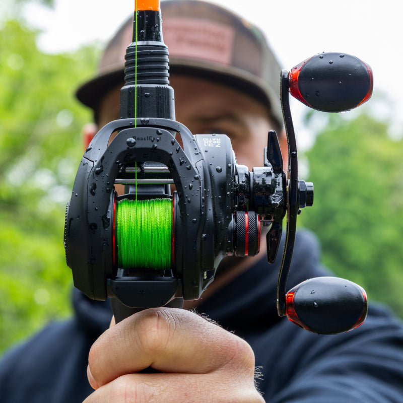 Load image into Gallery viewer, Reaction Tackle Braided Fishing Line - NO FADE Hi Vis Green
