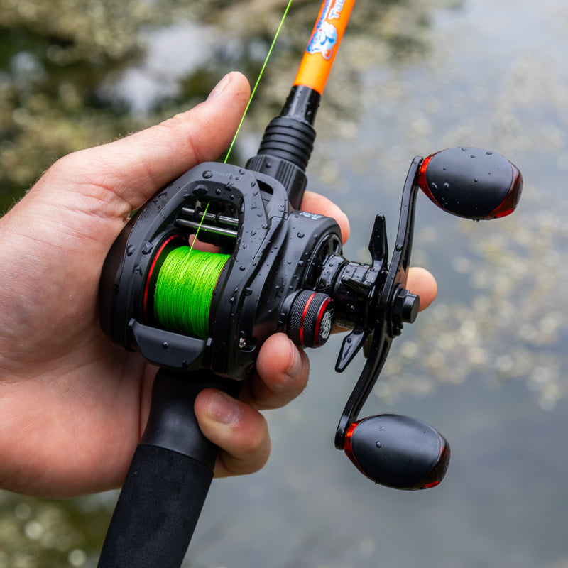Load image into Gallery viewer, Reaction Tackle Braided Fishing Line - NO FADE Hi Vis Green
