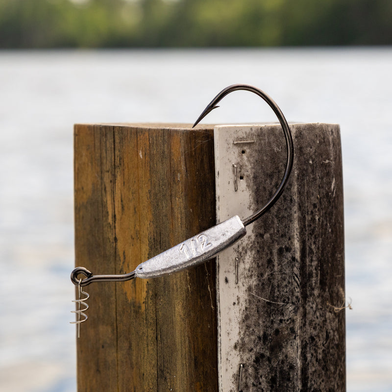 Load image into Gallery viewer, Reaction Tackle Lead Weighted Swimbait Hooks (10-PACK)
